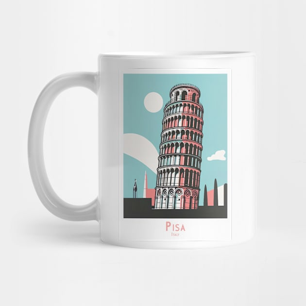 Italy Leaning Tower of Pisa Artwork by POD24